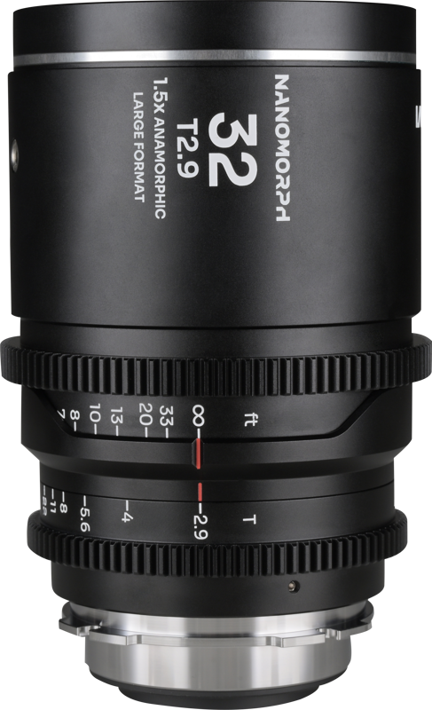 TV, Audio-Video & Foto - Obiectiv cinematic Laowa Nanomorph LF 32mm T2.9 1.5X, Silver, Montura Arri PL/Canon EF