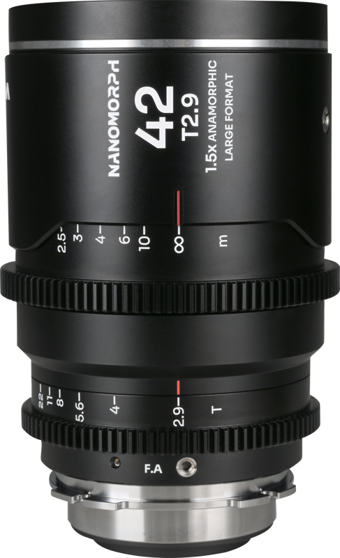 TV, Audio-Video & Foto - Obiectiv cinematic Laowa Nanomorph LF 42mm T2.9 1.5X, Silver, Montura Arri PL/Canon EF