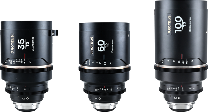 TV, Audio-Video & Foto - Set 3 obiective Laowa Proteus Flex 2X Anamorphic, Set B (35mm, 60mm, 100mm), Montura Arri PL/Canon EF
