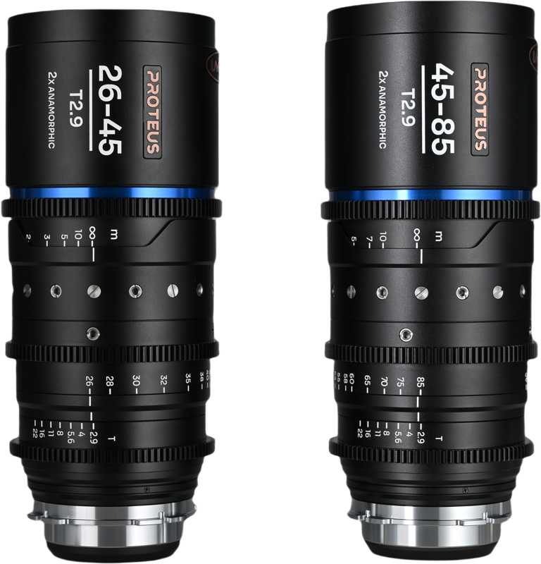 TV, Audio-Video & Foto - Set 2 obiective cinematice Laowa Proteus Zoom 2X Anamorphic 26-45mm, 45-85mm, Blue, Montura Arri PL/Canon EF