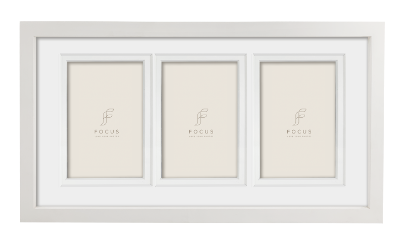Rame si albume foto - Rama Focus Dahlia White 21x40/PP Collage 3*10x15