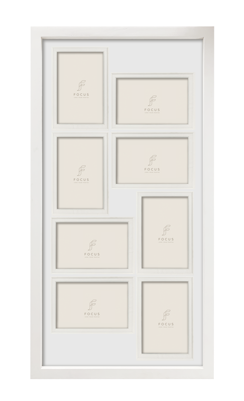 Rame si albume foto - Rama Focus Dahlia White 32x64/PP collage 8*10x15