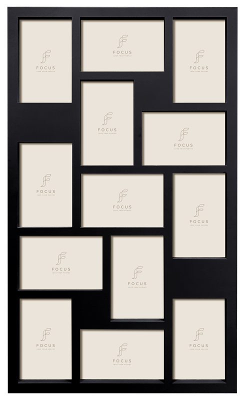 Rame si albume foto - Rama Focus Collage 13 Pictures Black