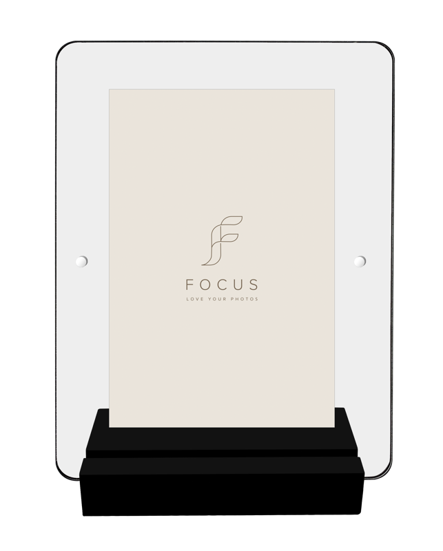 Rame si albume foto - Rama Focus Photo Block Black Acrylic 10x15