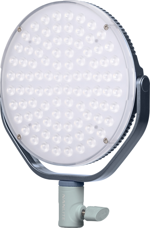 Lampi LED pentru studio - Panou LED rotund Nanlite Miro 30c, Albastru