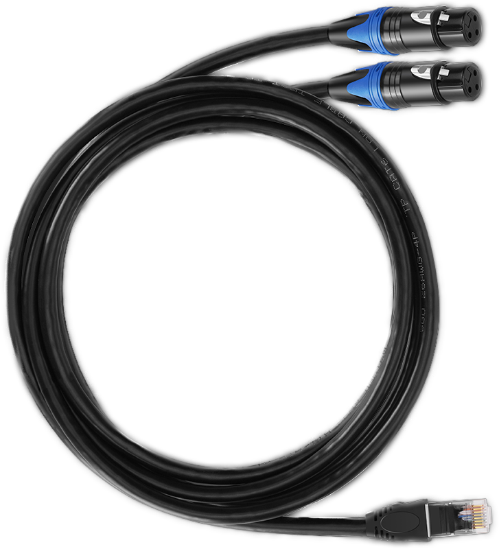 Sisteme intercom - Cablu Hollyland  audio RJ45 - dublu XLR pentru Solidcom