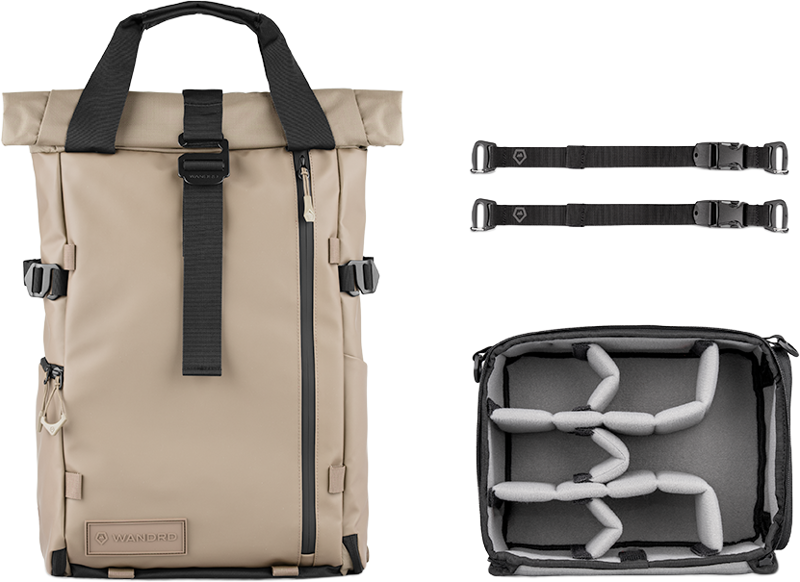 Genti foto - Rucsac foto WANDRD PRVKE Photo Bundle 21L Yuma Tan
