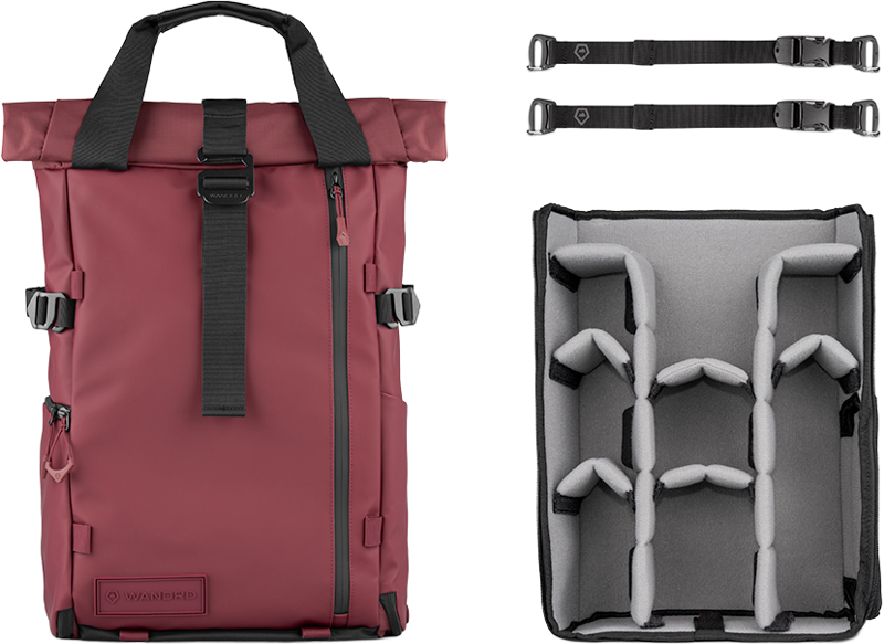 Genti foto - Rucsac foto WANDRD PRVKE Photo Bundle 21L Rhone Burgundy