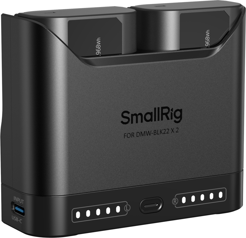 Echipamente de studio - Kit 2x acumulatori + incarcator  SmallRig 5487 DMW-BLK22