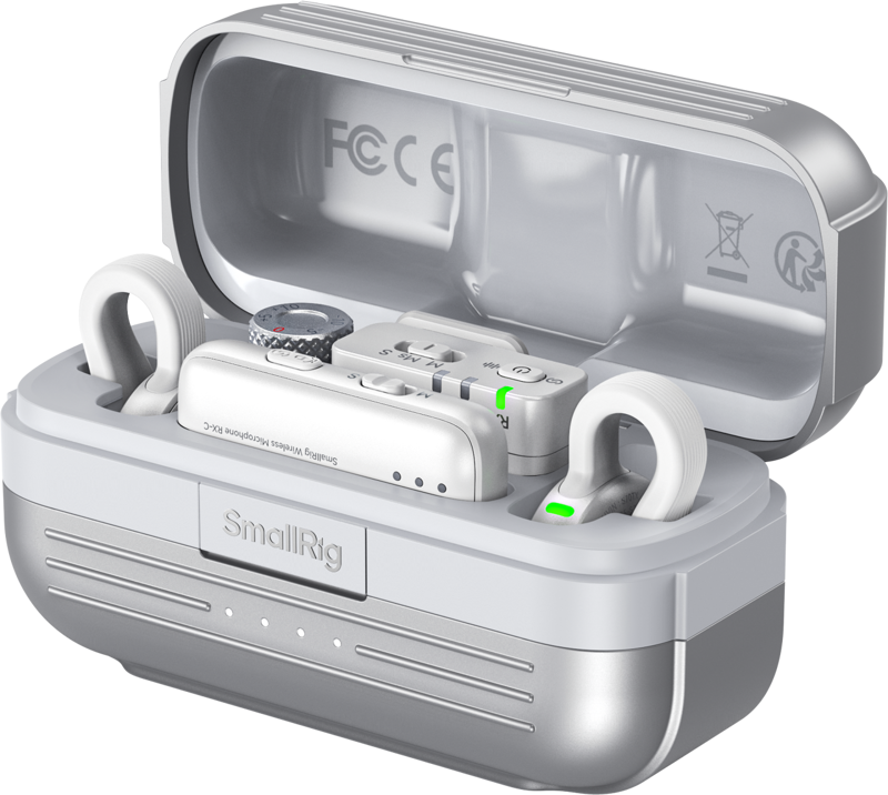TV, Audio-Video & Foto - Kit lavaliere wireless 2TX-1RX SmallRig 5716 S70 multi-device, Alb