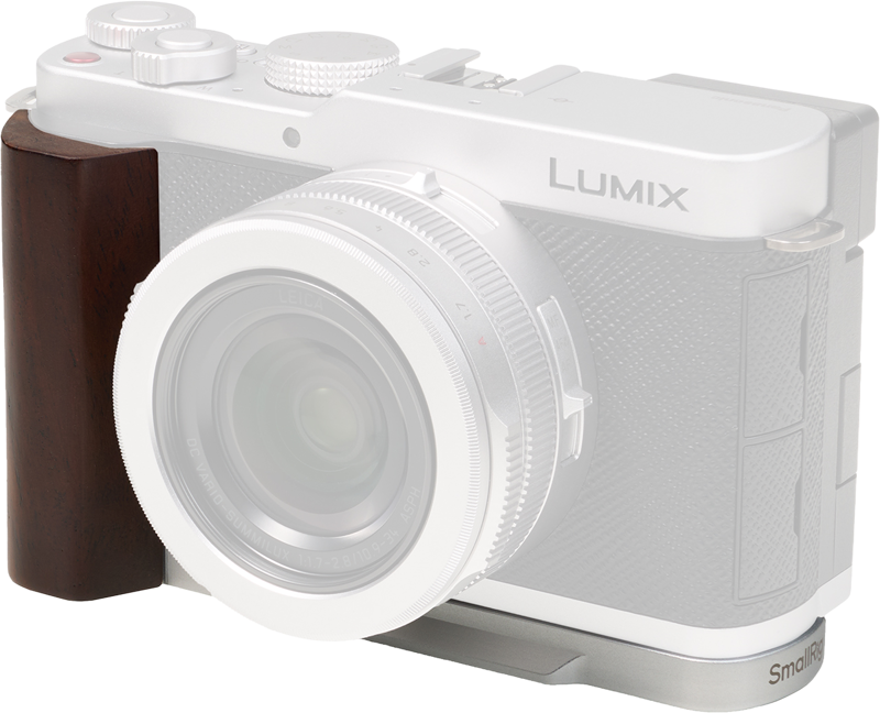 TV, Audio-Video & Foto - Maner de lemn cu baza L SmallRig 5943 pentru Panasonic LUMIX L10, Argintiu