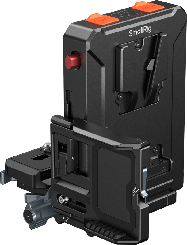 TV, Audio-Video & Foto - Placa adaptor inteligenta pentru baterii V-Mount SmallRig 5899, compatibila cu Arca-Swiss