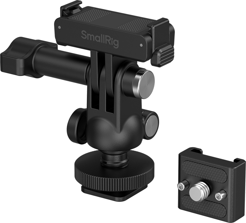 TV, Audio-Video & Foto - Adaptor SmallRig 6396 QR cu suport cold shoe si cap sferic pentru DJI Osmo Action 6 / Nano