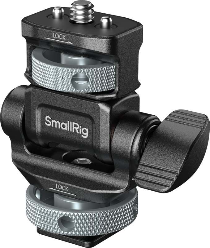 Suport pentru monitor SmallRig 6313 pentru filmare orizontala si verticala, montura cold shoe [0]