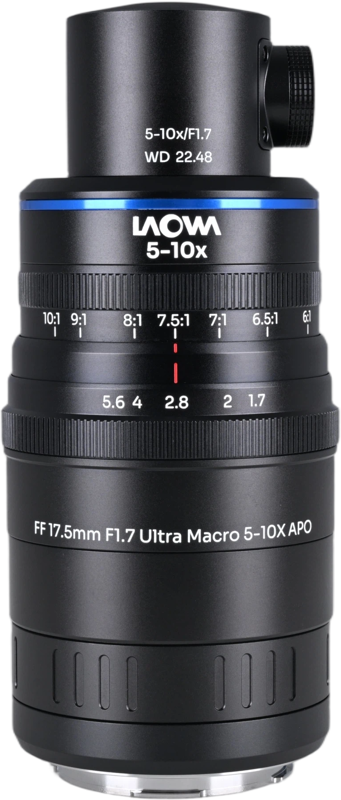 Aparate foto - Obiectiv Laowa Aksen 17.5mm f/1.7 5-10X Ultra Macro APO Ver. Ilumianre Coaxiala, Montura L