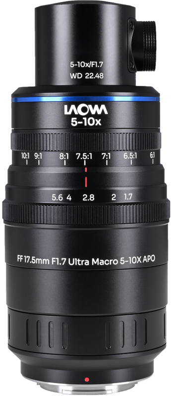 Aparate foto - Obiectiv Laowa Aksen 17.5mm f/1.7 5-10X Ultra Macro APO Ver. Ilumianre Coaxiala, Montura Fuji X