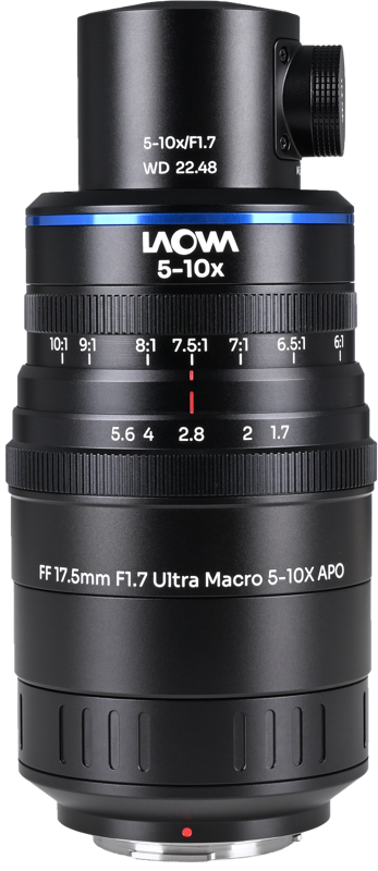 TV, Audio-Video & Foto - Obiectiv Laowa Aksen 17.5mm f/1.7 5-10X Ultra Macro APO Ver. Ilumianre Coaxiala, Montura MFT