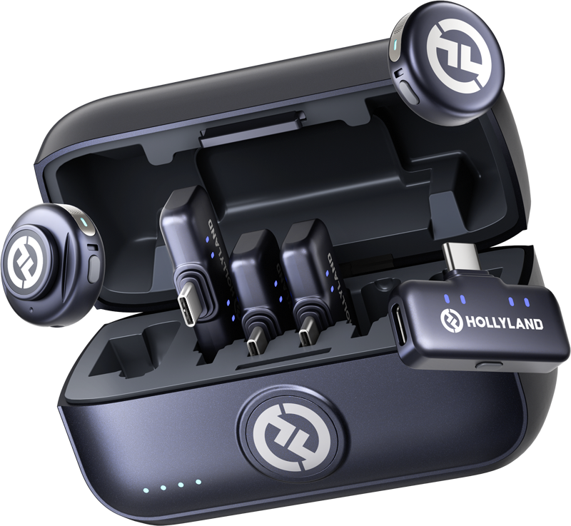 TV, Audio-Video & Foto - Kit Hollyland Lark M3 Combo 2TX+4RX, 4xUSB-C RX, 2x microfon wireless