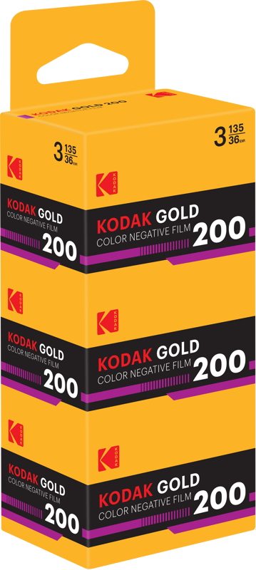 Film foto - Film foto Eastman Kodak Gold 200 135-36 exp 3-pack Vertical
