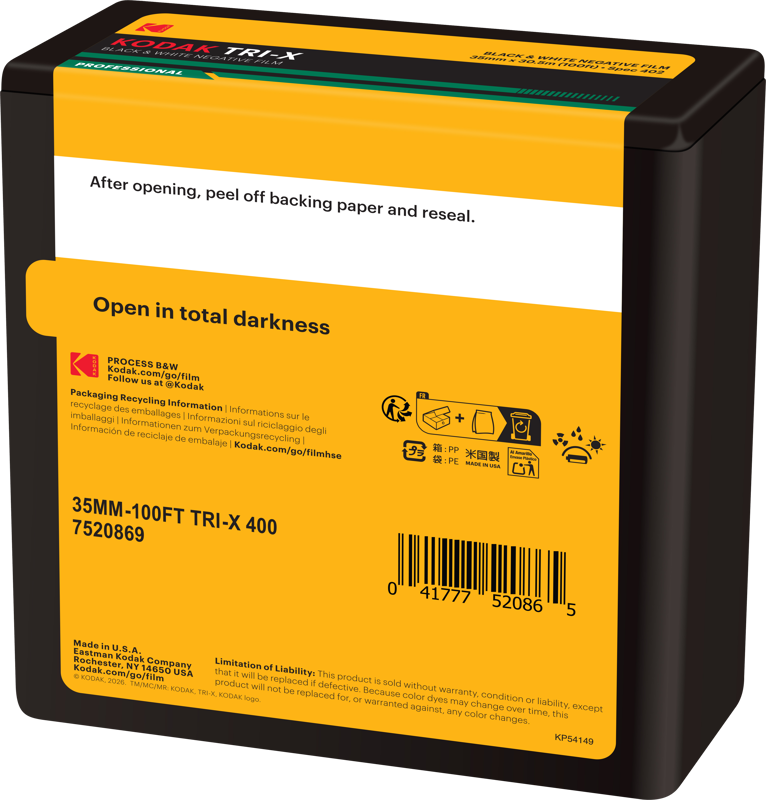 TV, Audio-Video & Foto - Film foto Eastman Kodak Tri-X 400 135-30,5M Bulk Roll