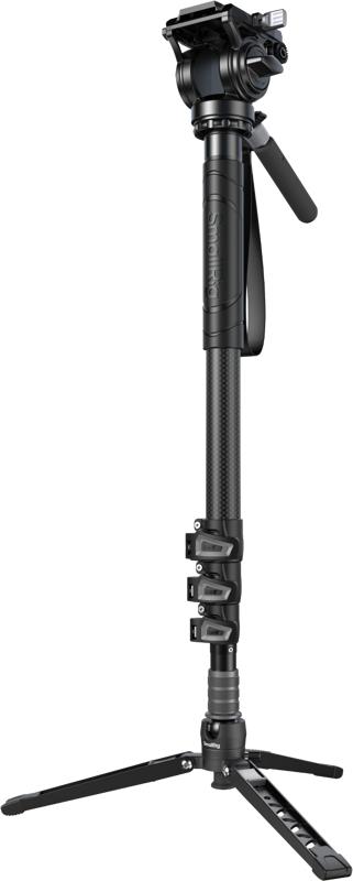 TV, Audio-Video & Foto - SmallRig 6623 Carbon Fiber Monopod (4 sections) with Videohead