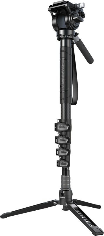 TV, Audio-Video & Foto - Monopod SmallRig 6625 din fibră de carbon (5 secțiuni) cu Videohead