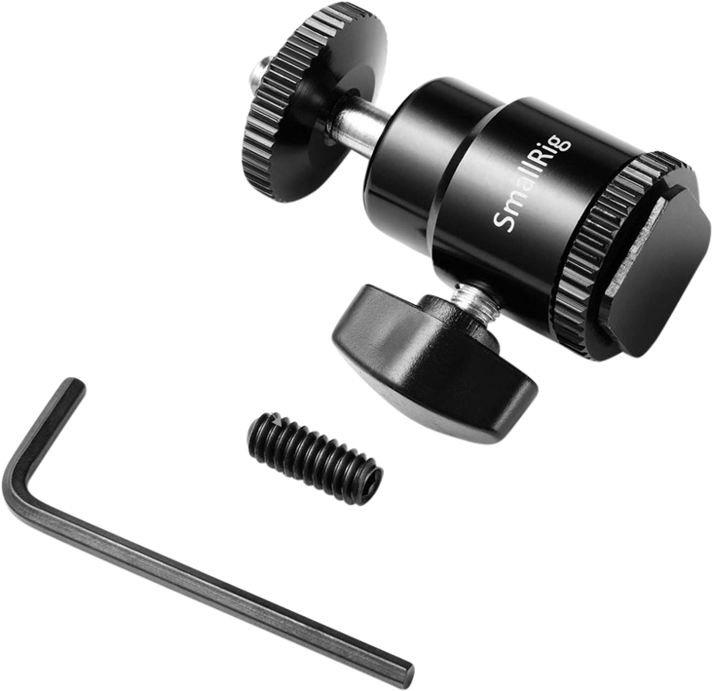 Montura cold shoe SmallRig 761 Ballhead 1/4" [1]