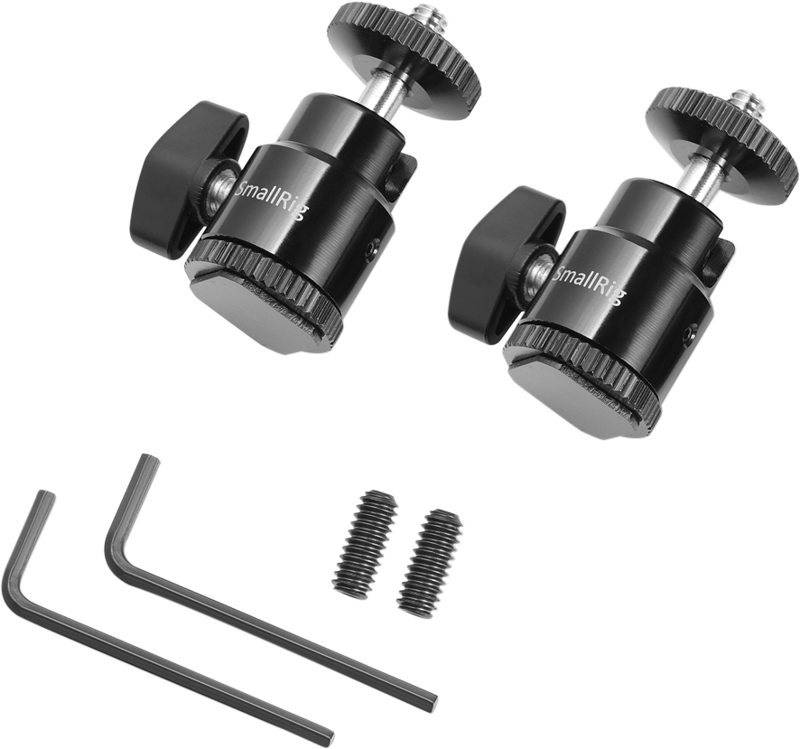 Montura pe cold shoe SmallRig 2059 Ballhead-1/4", 2 buc [1]