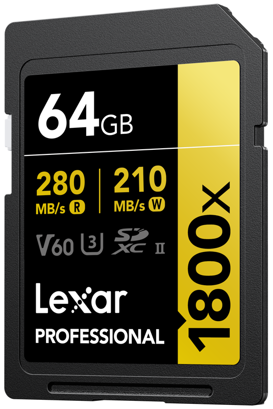 Card de memorie Lexar SDXC Pro 1800x U3 UHS-II V60 64GB [1]