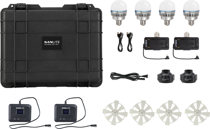 Kit iluminare Nanlite PavoBulb 10C 4 lumini [2]