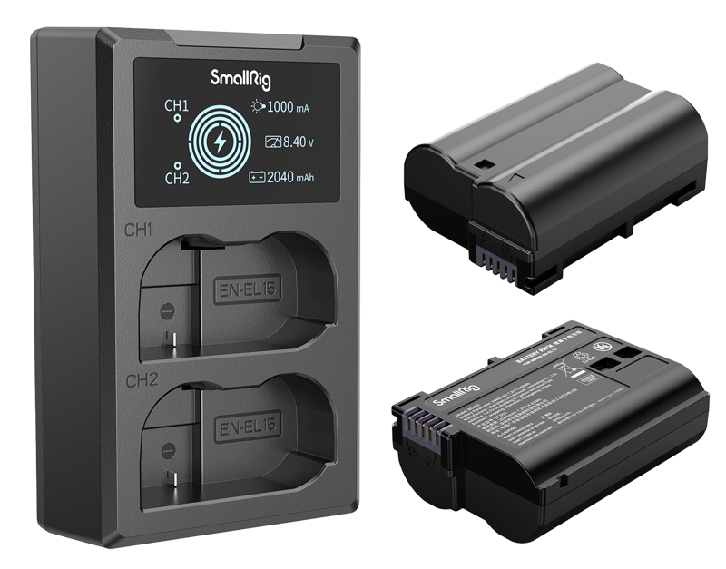 Kit baterie + incarcator SmallRig 3820B EN-EL15 [1]