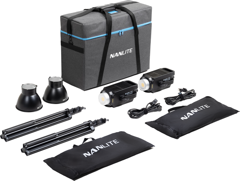 Kit iluminare Nanlite FS-150B, 2 lampi LED cu stativ [2]