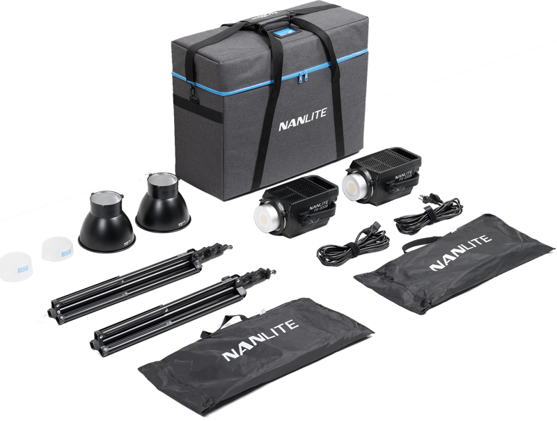 Kit iluminare Nanlite FS-200B, 2 lampi led cu stativ [2]