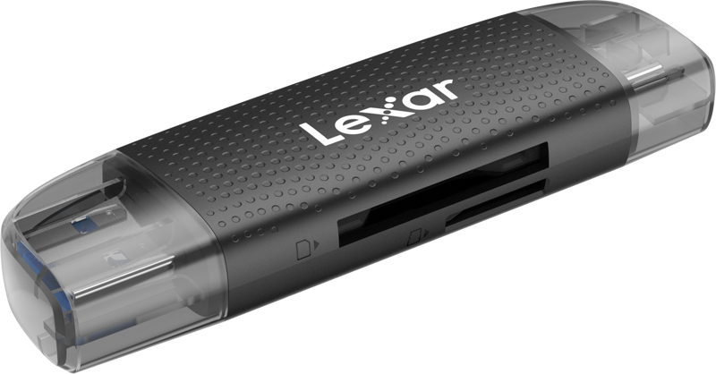 Cititor de carduri USB 3.1 Lexar  Dual Slot USB-A/C (LRW310X) mSD si SD [1]