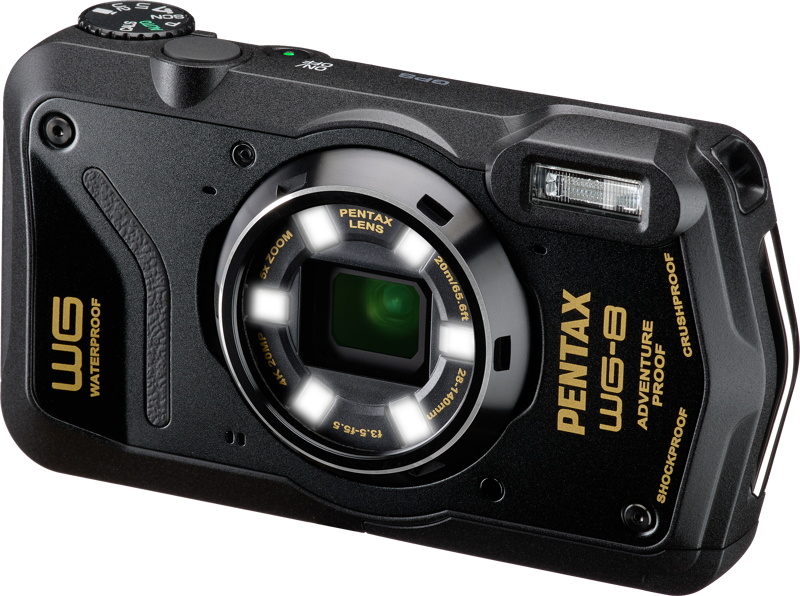 Aparat Foto Compact Pentax WG-8 Subacvatic, Black [1]