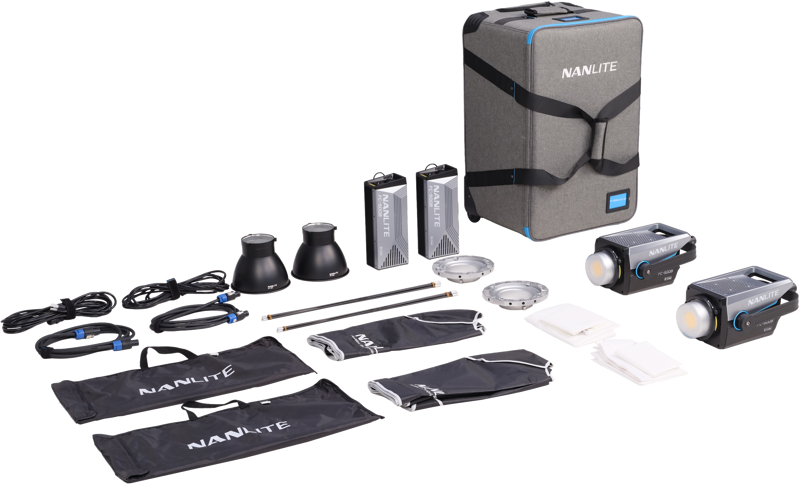 Kit iluminare Nanlite FC-500B, 2 lampi LED + troller [1]