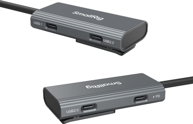 Hub USB 4-in-1 SmallRig 4598 cu adaptor Audio [1]