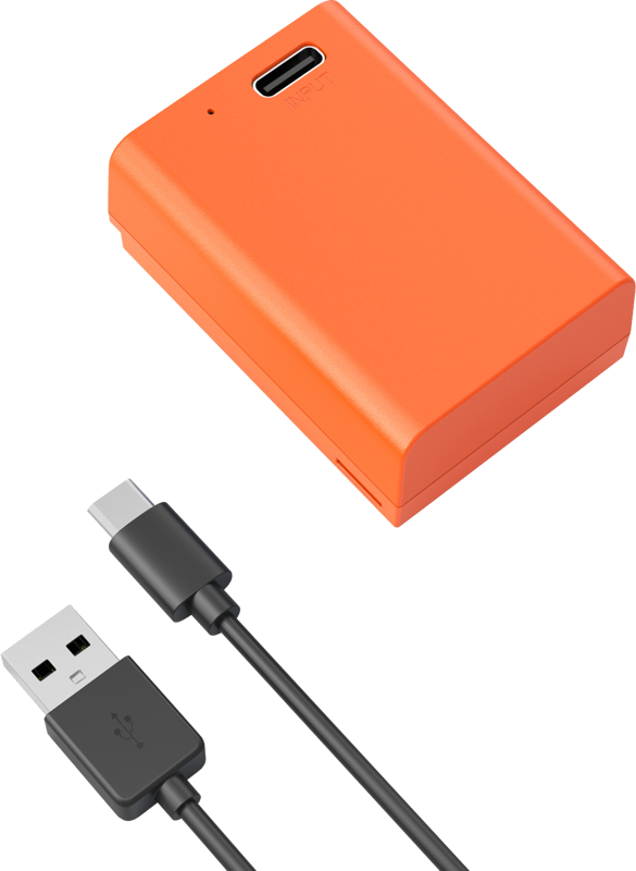 Baterie camera USB-C reincarcabila SmallRig 4967 EN-EL25 orange [1]
