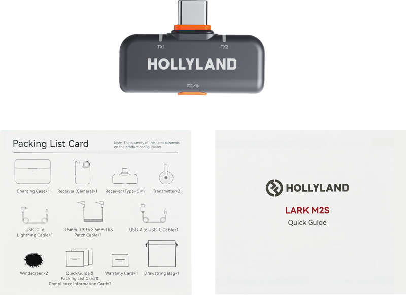 Receptor wireless USB-C Hollyland LARK M2S, pentru Lark M2S [1]