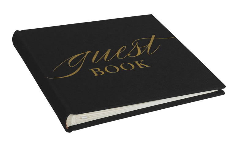 Album Focus Base Line Canvas Album 20x20 Guestbook Black [1]