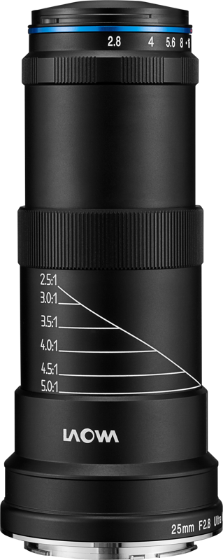 Obiectiv Laowa 25mm f/2.8 2.5-5X Ultra Macro Lens montura Canon EF [1]