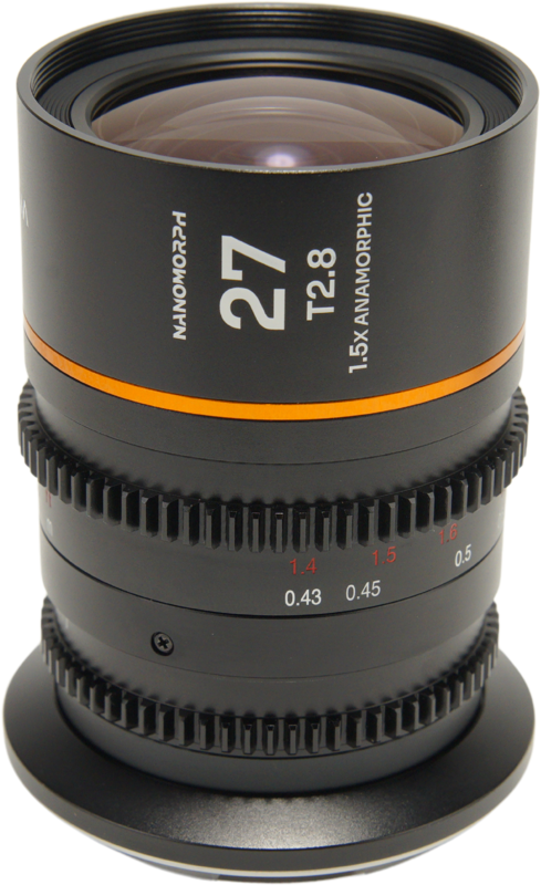 Obiectiv cinematic Laowa Nanomorph 27mm T2.8 1.5X S35, Amber, Montura Fuji X [1]