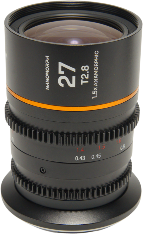 Obiectiv cinematic Laowa Nanomorph 27mm T2.8 1.5X S35, Amber, Montura Canon RF [1]