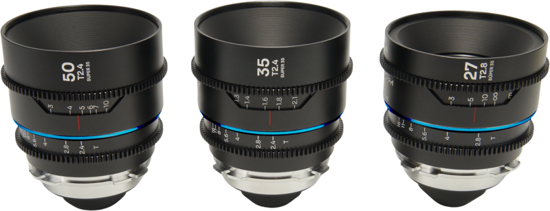 Set 3 obiective cinematice Laowa Nanomorph S35 Prime 27mm, 35mm, 50mm, Albastru, Montura Arri PL/Canon EF [1]