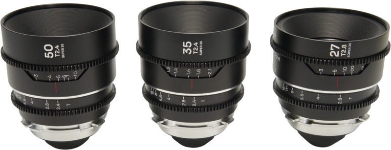 Set 3 obiective cinematice Laowa Nanomorph S35 Prime 27mm, 35mm, 50mm, Silver , Montura  Arri PL/Canon EF [1]