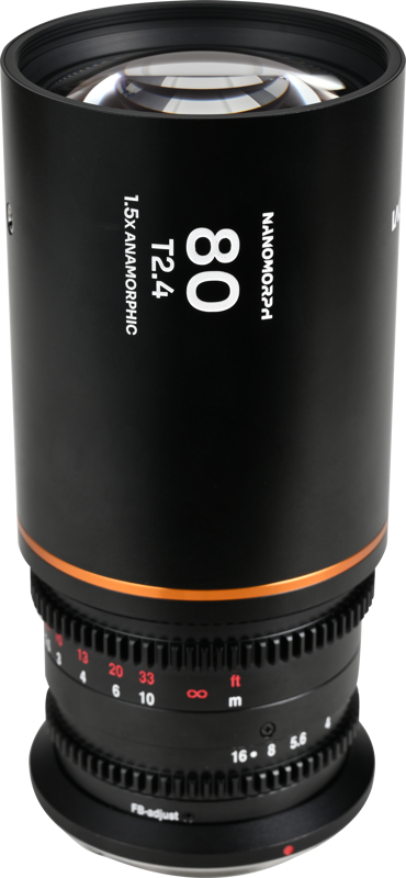 Obiectiv cinematic Laowa Nanomorph 80mm T2.4 1.5X S35, Amber, Montura L Mount [2]