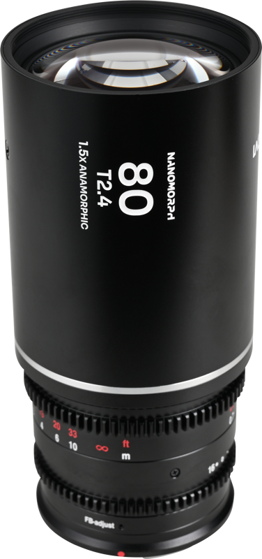 Obiectiv cinematic Laowa Nanomorph 80mm T2.4 1.5X S35, Silver, Montura Canon RF [1]