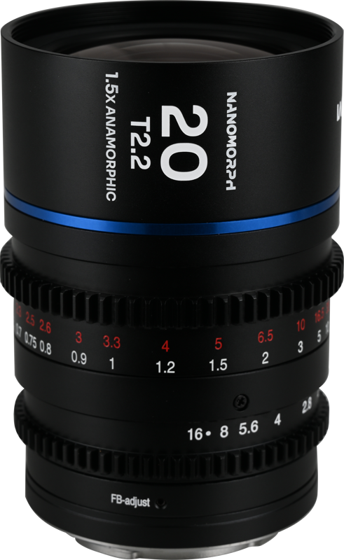 Obiectiv cinematic Laowa Nanomorph 20mm T2.2 1.5X MFT, Blue, Montura MFT [1]
