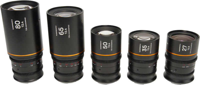 Set 5 obiective cinematice Laowa Nanomorph S35 Prime 27+35+50+65+80mm, Amber, Montura Canon RF [1]