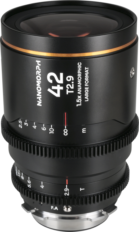 Obiectiv cinematic Laowa Nanomorph LF 42mm T2.9 1.5X, Amber, Montura Arri PL/Canon EF [1]